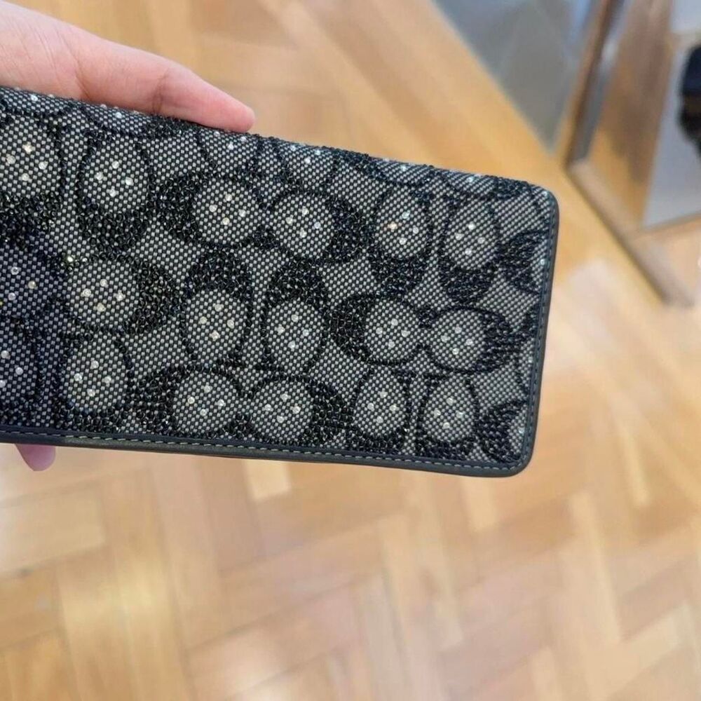 Coach Women's Black and Navy Wallet-purses